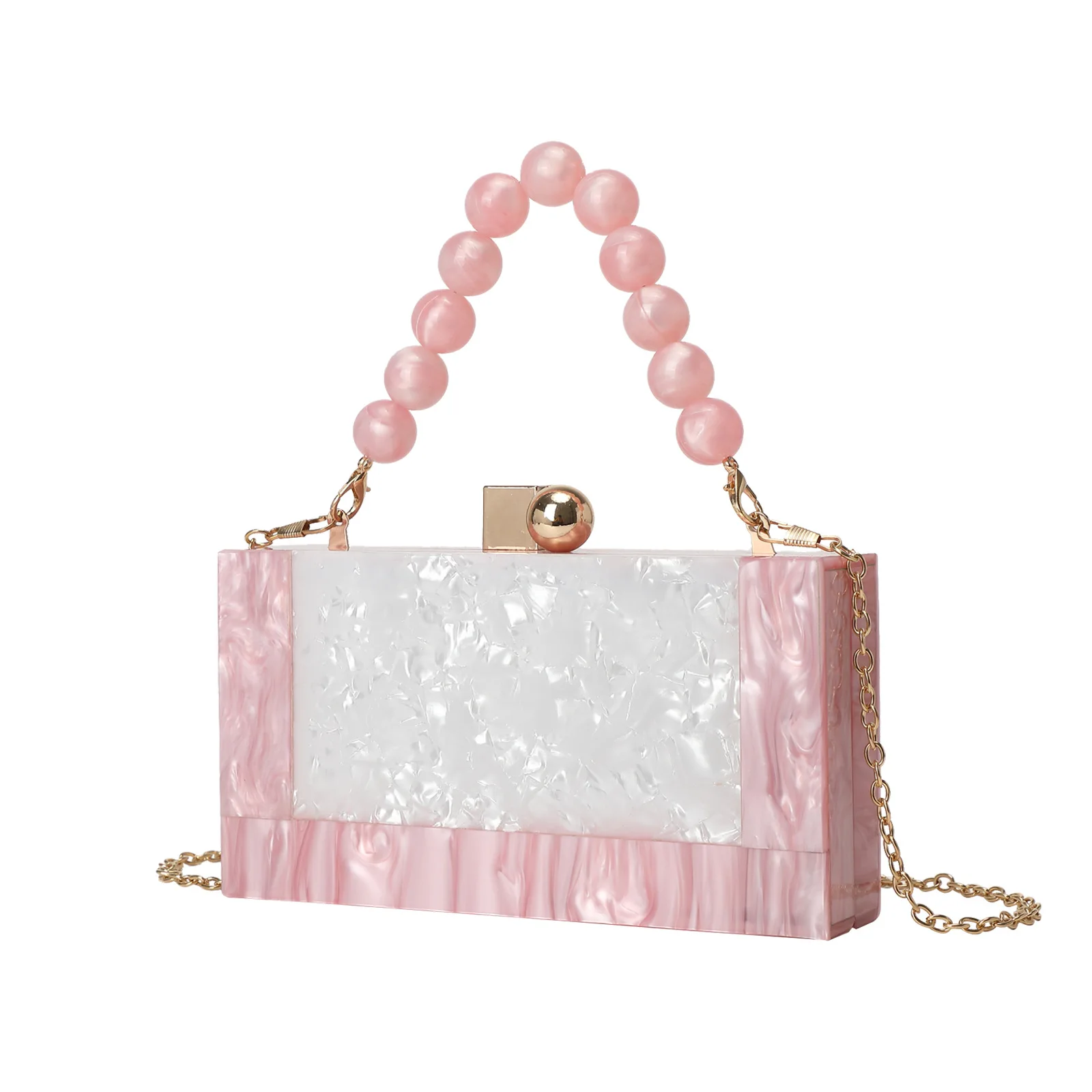 

2025Новая сумка для ужина, акриловая сумка для сращивания, ручная цепочка через плечо, женская сумка через плечо