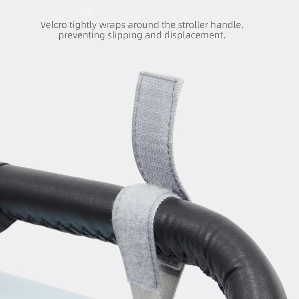 

Large Capacity Stroller Storage Bag with Bottle Holder Adjustable Straps Baby Carriage Hanging Bag Waterproof Easy To Install