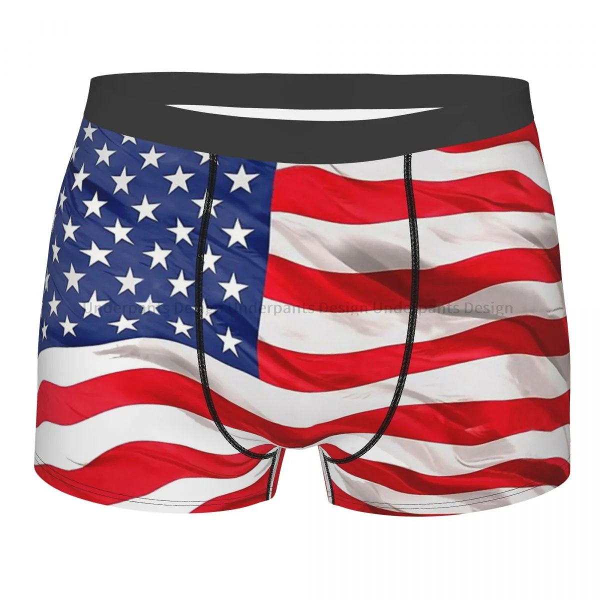 American National Flag Underpants Breathbale Panties Man Underwear Sexy Shorts Boxer Briefs