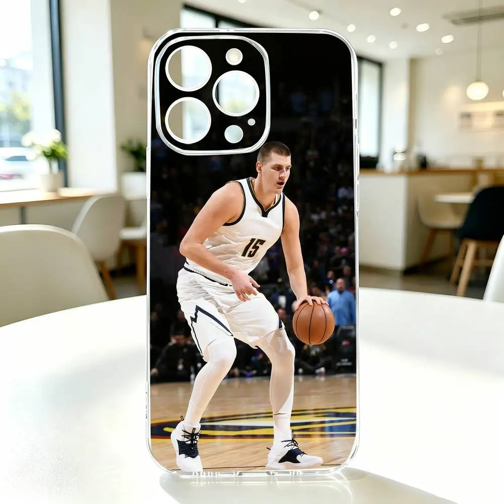 Basketball N-Nikola Jokic-c   Phone Case Transparent Silicone Soft For iPhone 17 16 15 14 13 12 11 Mini Pro Max Plus