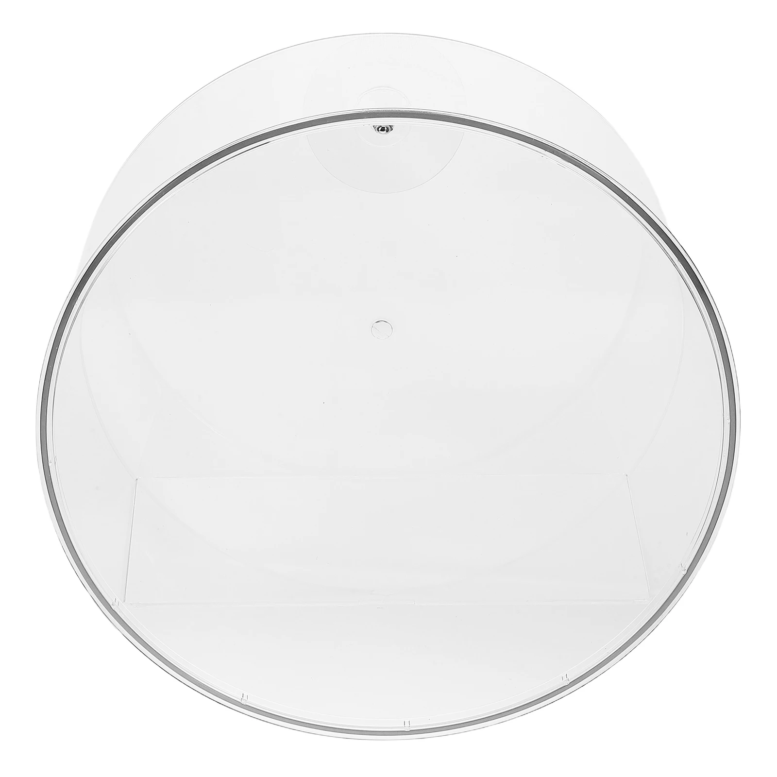 

Wall Storage Box Clear Transparent Display Case Figures Collectibles Grime Proof Round Shape Toy Organizer