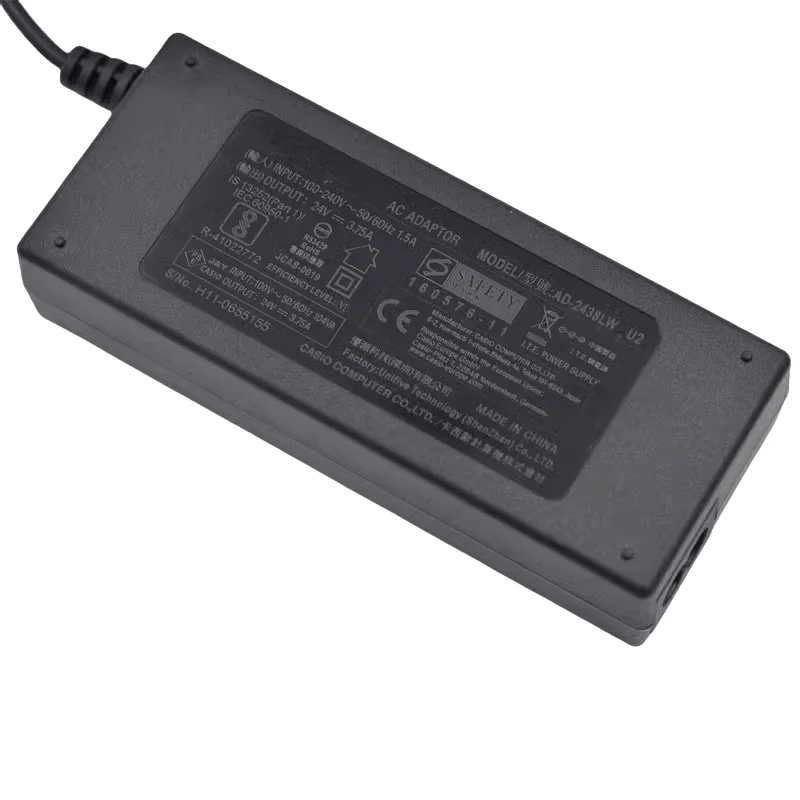 Genuine Original AD-2438LW U2 24V 3.75A 5.5*2.1mm AC Adapter Charger for Casio Power Supply