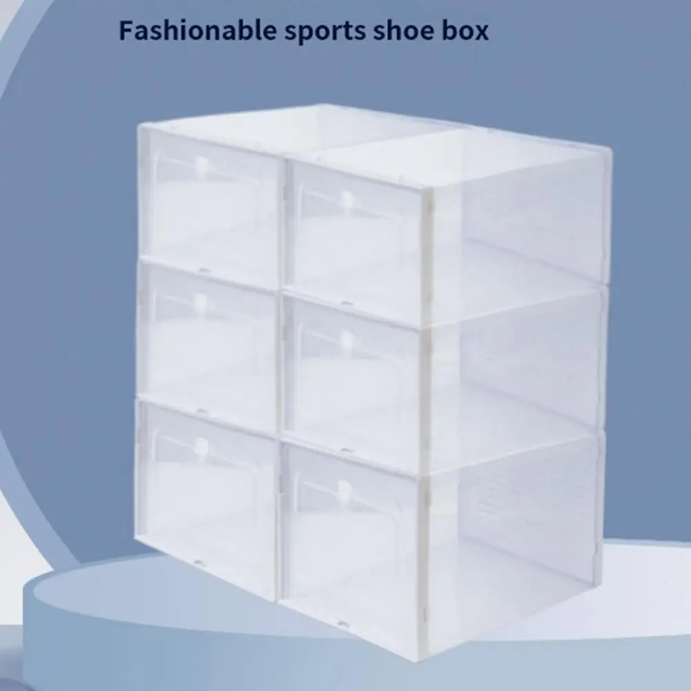 

Shoe Storage Container Stackable Shoe Storage Boxes Breathable Organizer for Sneakers Space Saving Dust-proof Closet Containers