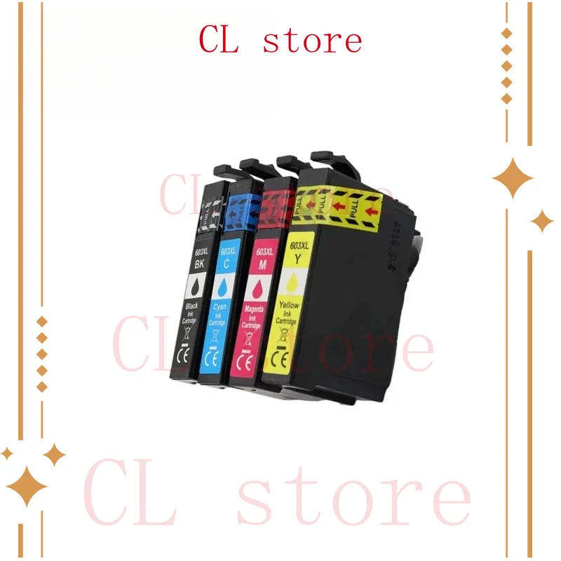 1Set 603XL Ink Cartridges for Epson XP-2100 XP-2105 XP-3100 XP-3105 XP-4100 XP-4105 WorkForce WF-2810 WF-2830 WF-2835 WF-2850