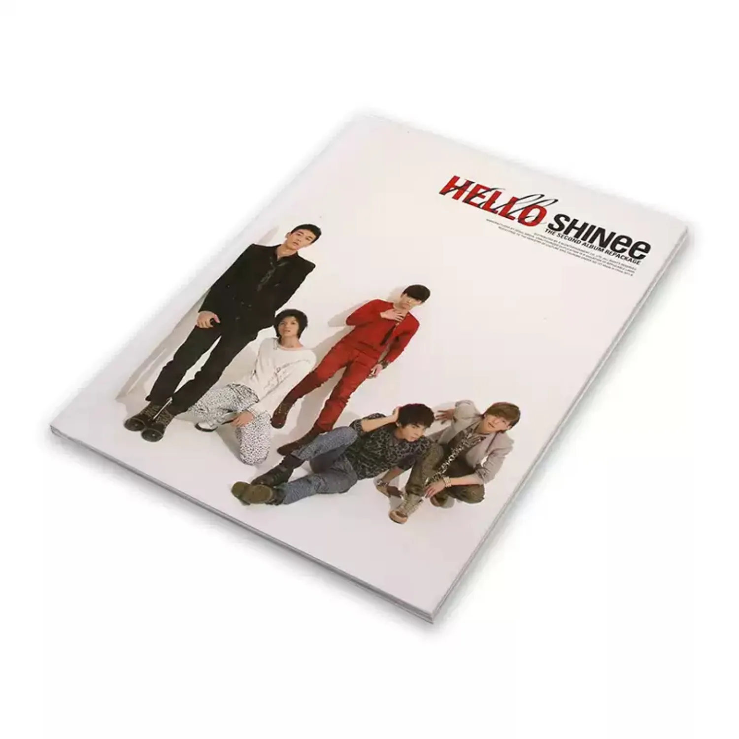 Idol Pop CD Plain White Base Casual Outfit Boy Group Portrait Cover Repackaged Album Collectible Kpop Audio Disc - view 3