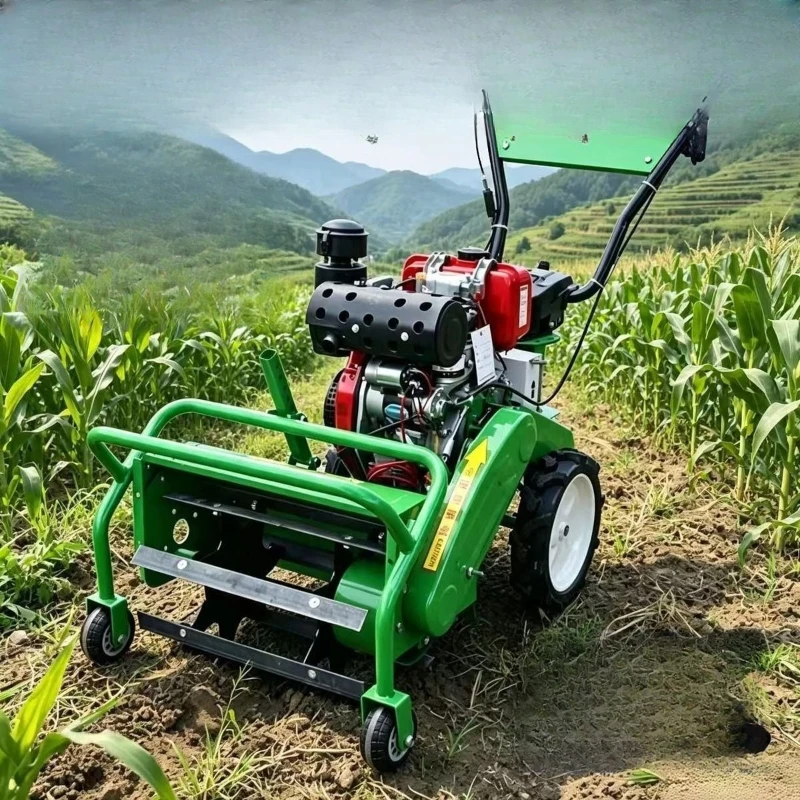 New diesel rotary tiller household multi-functional  micro-tiller trenching machine orchard corn field