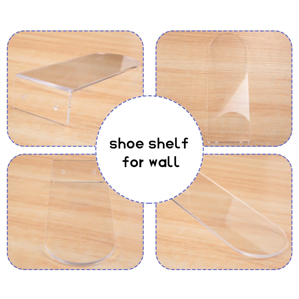 Floating Shoe Display Stand - 6 Shoe Shelf for Wall - Sneaker Levitation Display Shoe Wall Shelf HOT