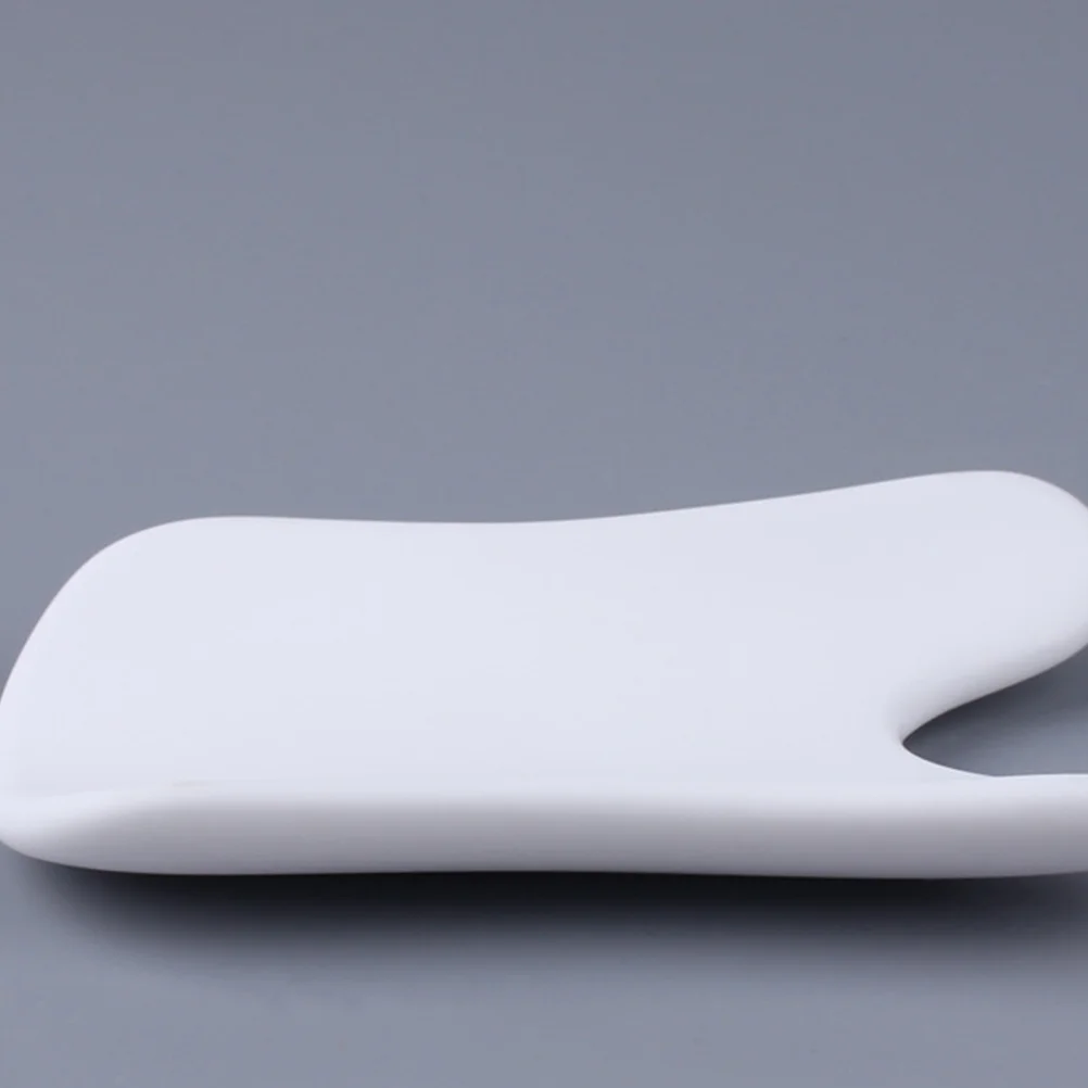 

Ceramic Massaging Board Thin Smooth for Face Neck Body Facial Scraping Remove Puffiness Dark Circles Anti Aging Traditional