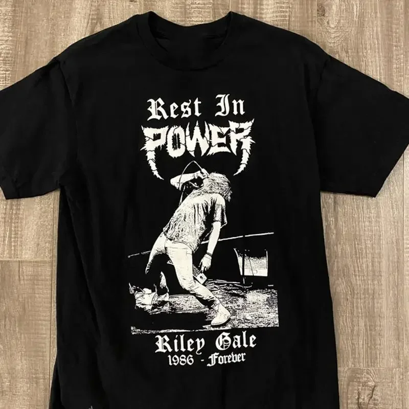 Riley Gale rest in Power Trip band retro T shirt black S 5Xl TA3548