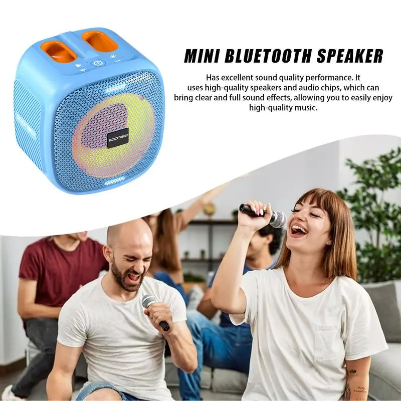 Alto-falante sem fio colorido alto-falantes de som claro alto-falantes de som claro qualidade som iluminar alto-falante emparelhamento estéreo sem fio
