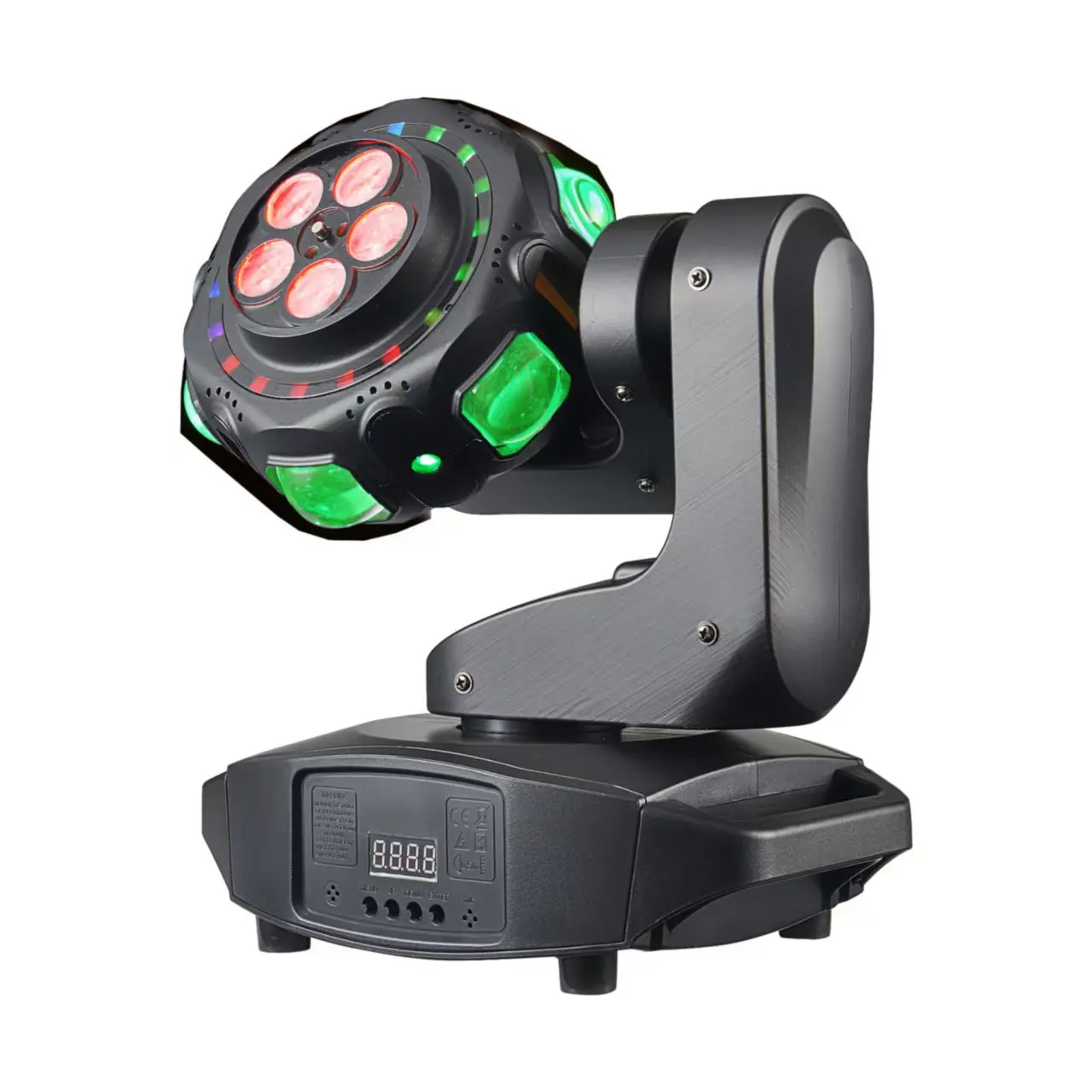 Rueda de viento y fuego de 40W, luz LED de teñido con haz móvil, luz giratoria OVNI, luz con cabezal móvil alienígena