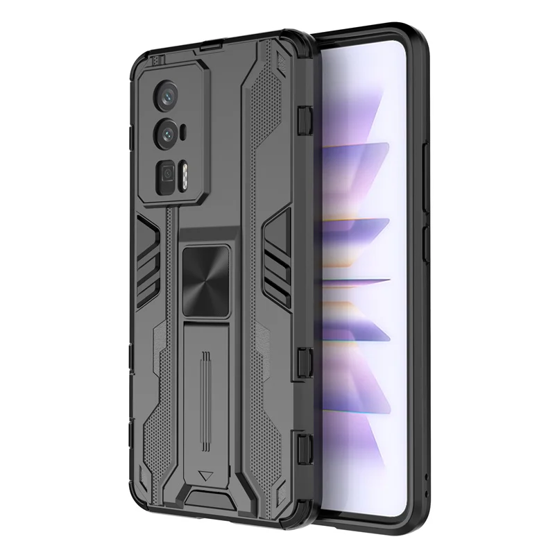 For Poco F5 Pro 5G Case Shockproof Armor Kickstand Phone Case For PocoF5Pro Poko Little F5 Pro F5Pro 5G Car Magnetic Stand Cover