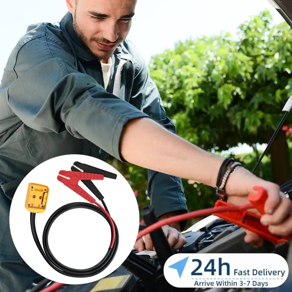 

Кабель для запуска автомобиля (бустерный) 8AWG, автомобильный пусковой кабель для аккумуляторов DeWalt 18В/20В