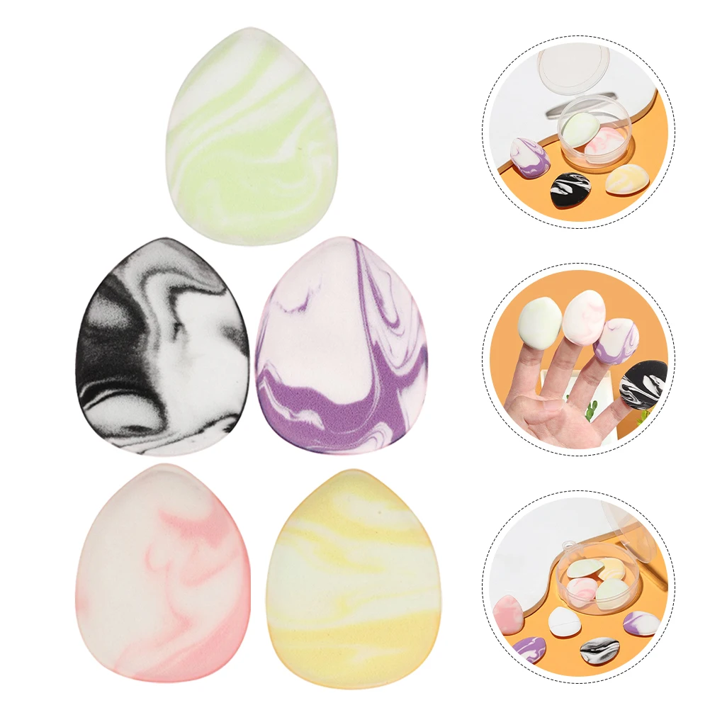 

10Pcs Teardrop Powder Puff Mini Makeup Sponge for Foundation Setting Powder Highlighting Portable Applicator Puff