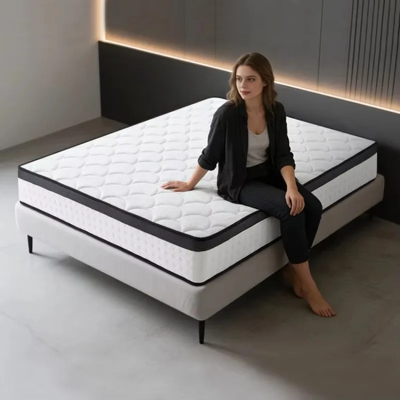 Modern Single-person Full-size Bagged Spring Mattress in Roll Form, Box Packaging,