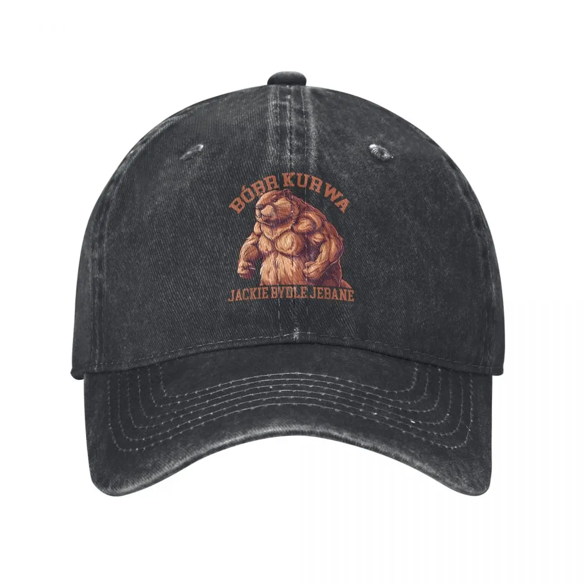 Washed Men's Baseball Cap Animal Trucker Snapback Caps Dad Hat Bobr Kurwa Golf Hats tops fugees graphic Hat official-website