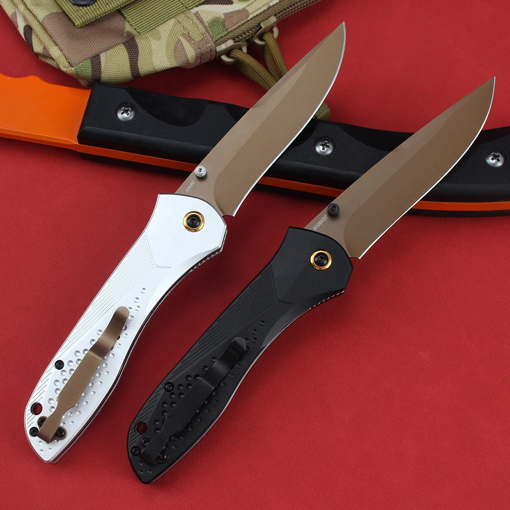 BM 710 High Hardness S90v Pocket Folding Knife Aluminum Handle Portable Tactical Hunting EDC Knives Outdoor Survival Tool