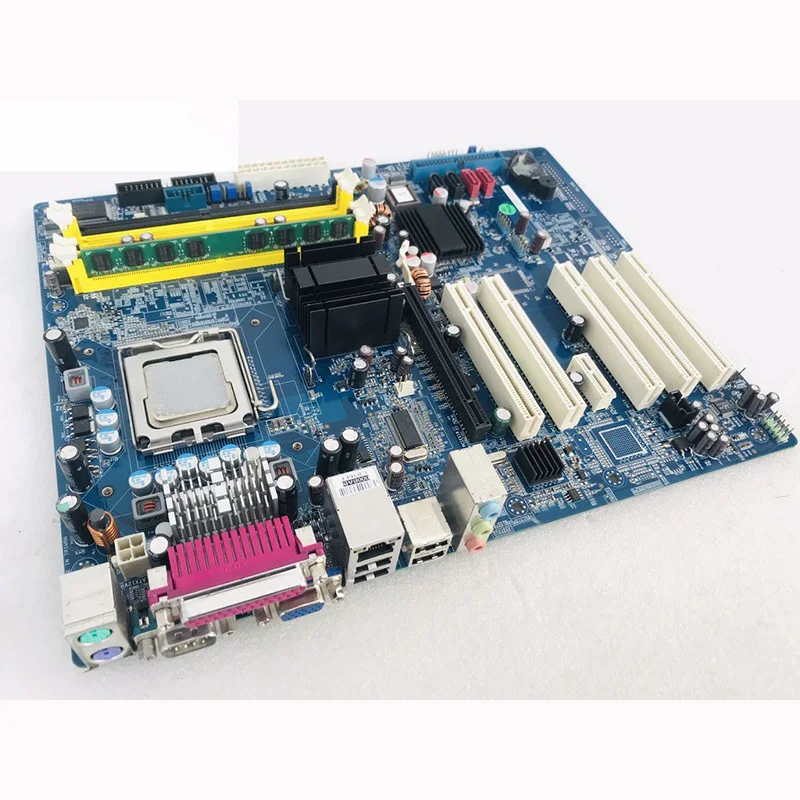 Imagem -05 - para Advantech Placa-mãe Industrial Ddr2 775 Único Porto de Rede Aimb763 Aimb-763vg Aimb-763vg00a1e