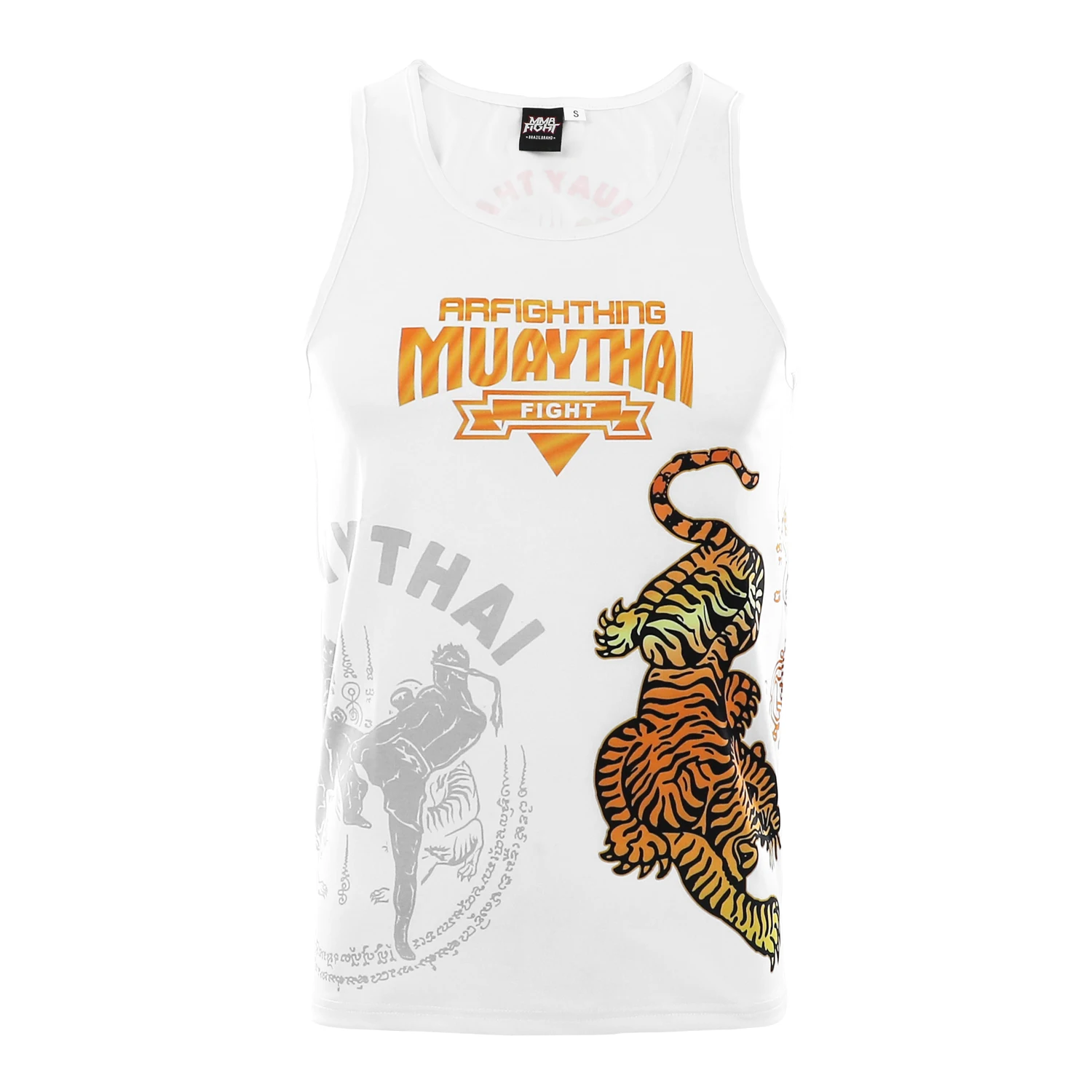 MMA Fighting Sports Twin Tiger Muay Thai Sleeveless Comprehensive Fighting Training Elastic Running Bicycle Camping T-shirt