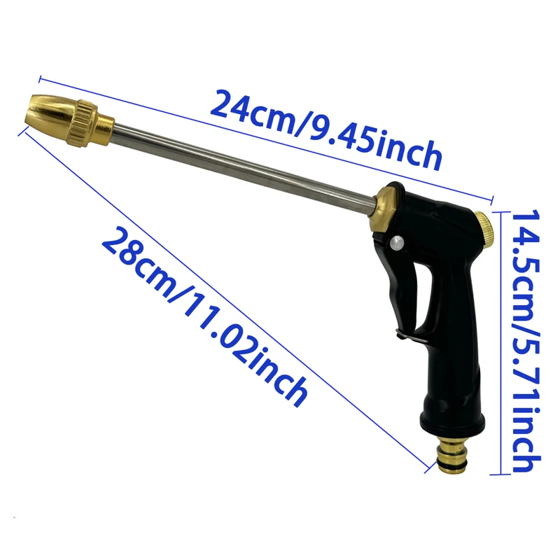 2026 New High Pressure Water Gun for Car Washing Garden Hose Nozzle, Watering Hose Sprayer, Household Cleaning Tool