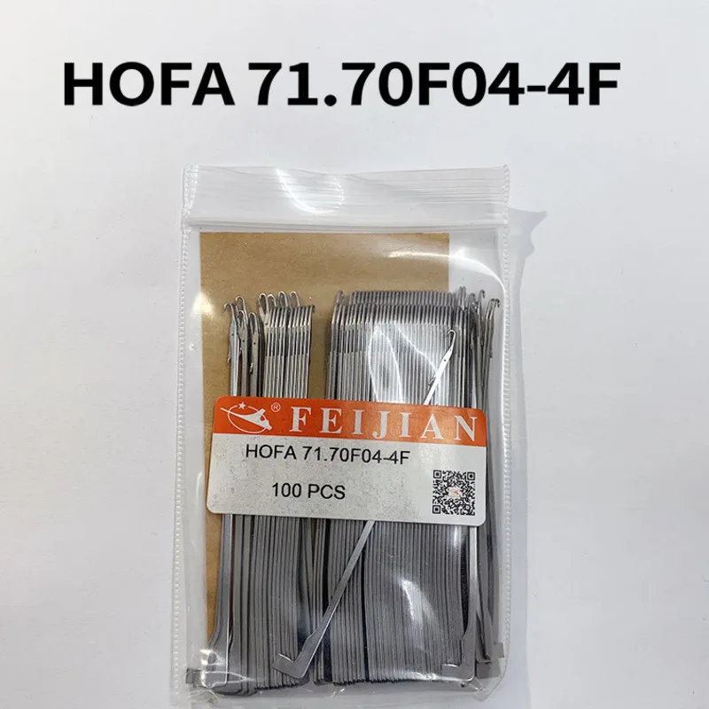 100 Pcs FEIJIAN HOFA 71.70F04-2F 71.70F04-4F Needles For Hosiery Machines