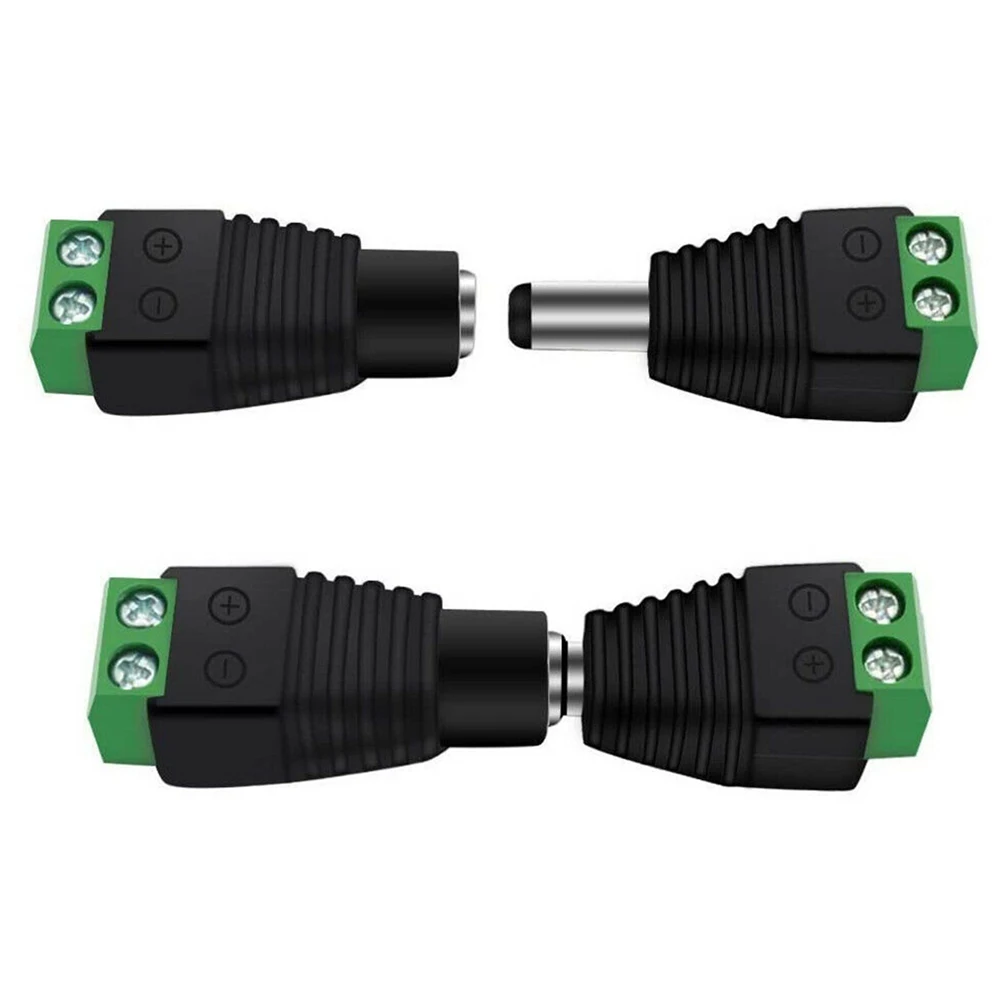 12V DC Power Adapter for CCTV Installations 5.5 x 2.1mm Male Female Connector Compatible with Camera and Balun Ports