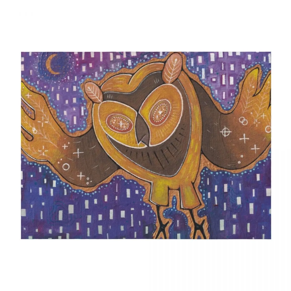 

Cosmic Owl Throw Blanket Decorative Sofa manga Soft Beds Furry Blankets