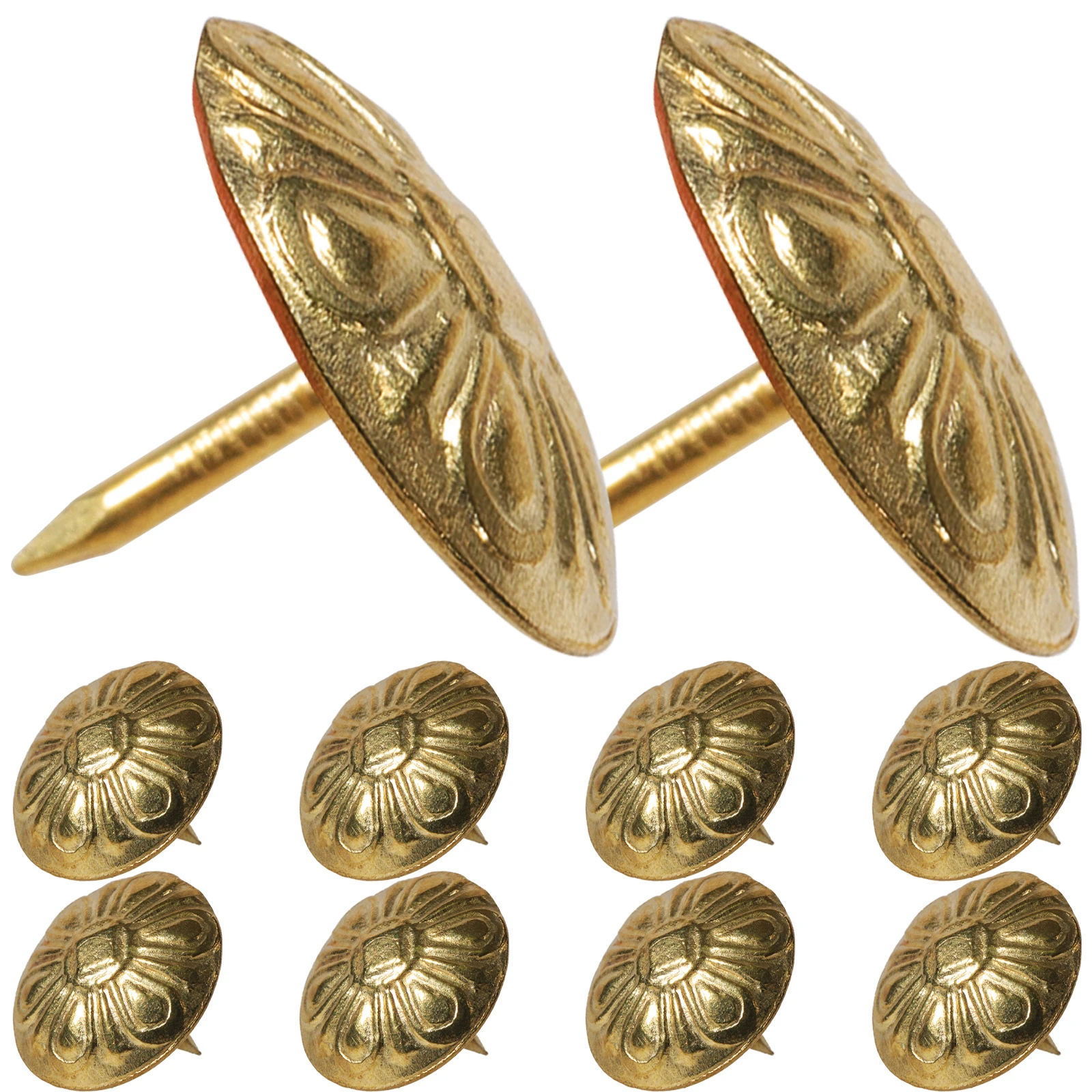 

50Pcs Upholstery Tack for Furniture Decorative Nail Head Sturdy Craftsmanship Lightweight Non-Deforming Sofa Chair Trim Fixing