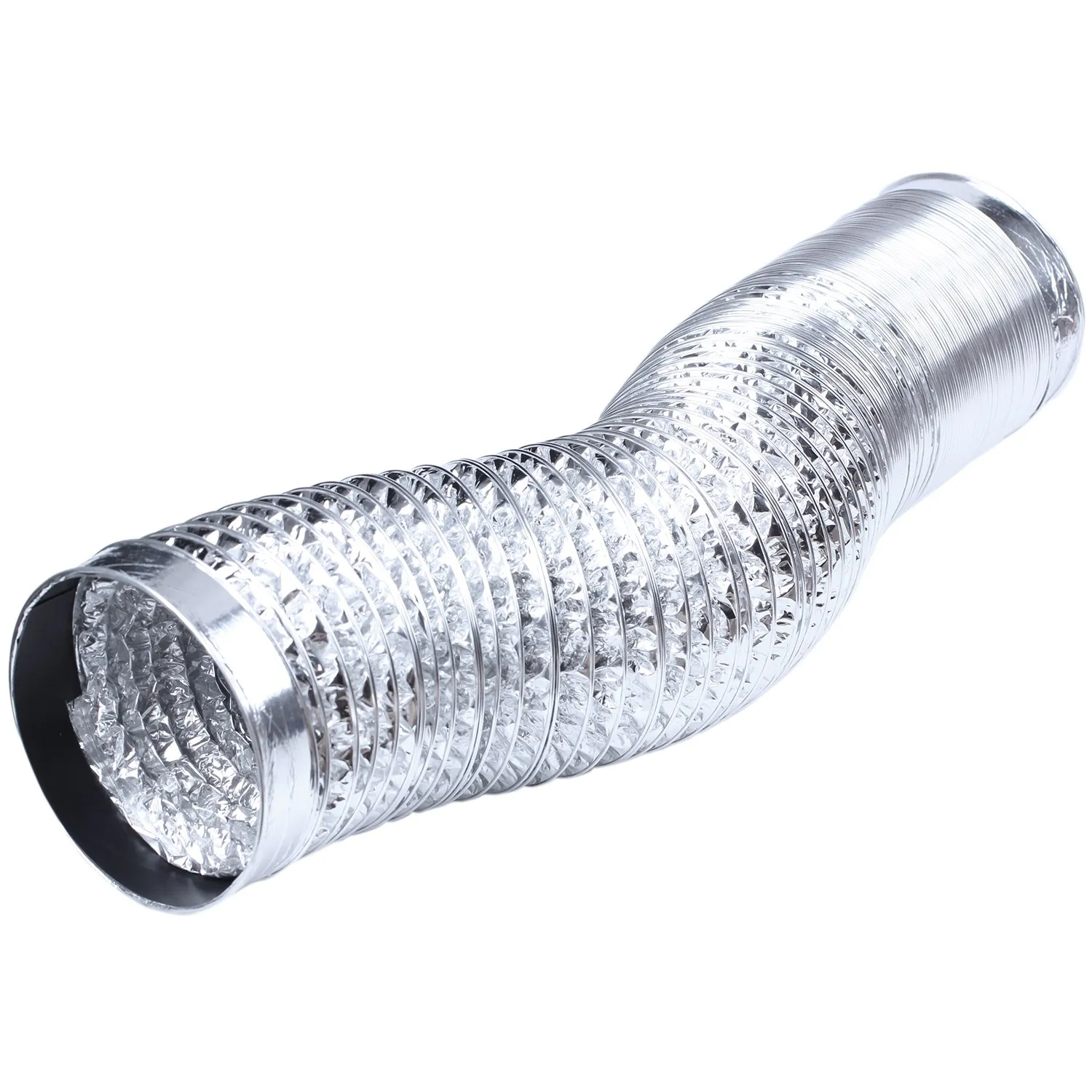 AB42-3 Meter Length 100Mm/4 Inch Fresh Air System Flexible Aluminum Exhaust Duct Pipe Air Ventilation Pipe Hose For Bathroom