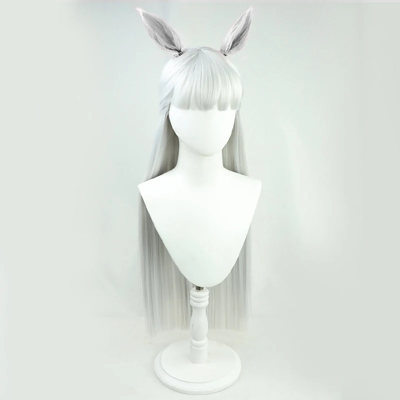 Juego Pretty Derby Gold Ship Cosplay peluca Gōrudo Shippu GolShi Cosplay peluca pelo blanco para fiesta de Halloween adultos mujeres hombres