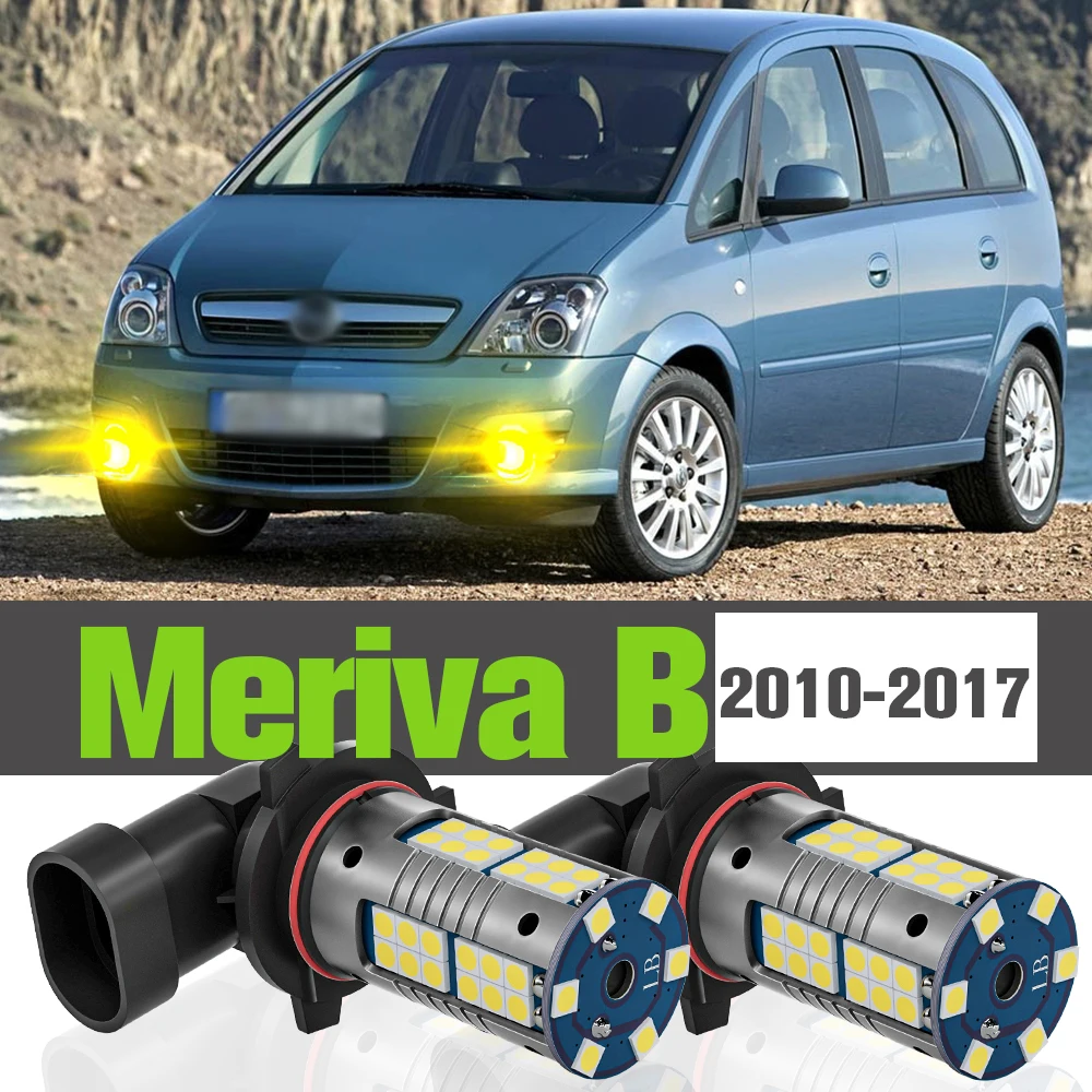 

2x LED Fog Light Accessories Lamp For Opel Meriva B 2010-2017 2011 2012 2013 2014 2015 2016