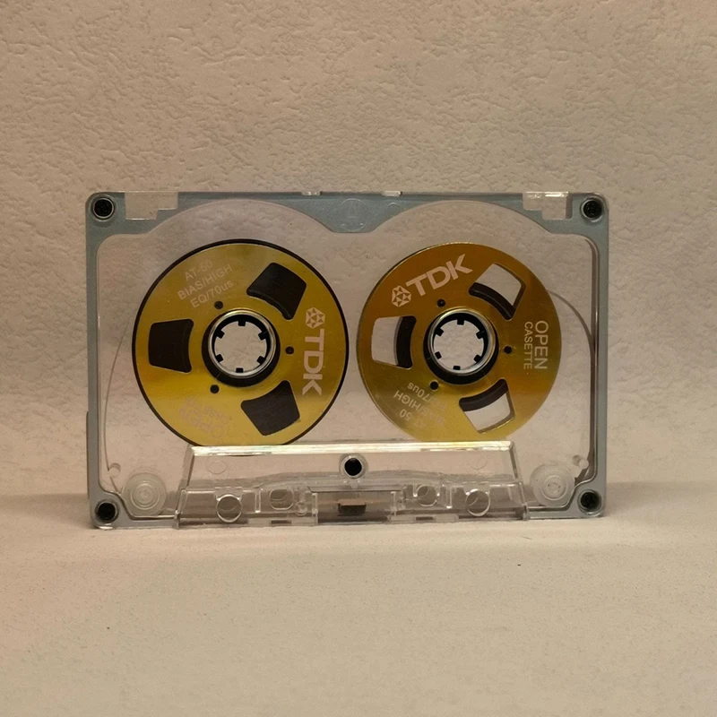 55 Minute Blank Tape Disk Double-Sided Metal Small Open Disk Blank Cassette Tape Tape Disk