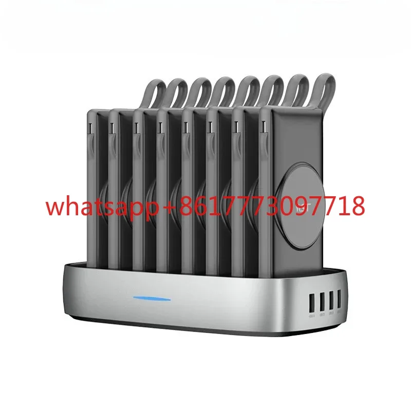 WST Business Shared Power Bank Set Free QR Code Rental 10000mAh Comes with Cable Fast Charging Wireless Charging