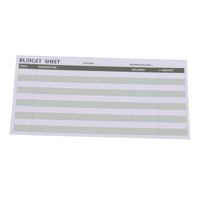 1Set Cash Budget Envelopes Money Saving Envelopes Paper Envelopes For Cash Budgeting Plus Expense Tracking Budget Sheets