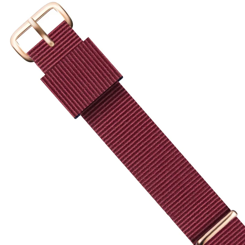 Men\'s and women\'s woven nylon strap, watch accessories, watch strap, suitable for DW , 16mm, 18mm, ,20mm, 22mm