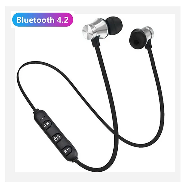 XT11 Neck Magnetic Gym Wireless Headphones Sports In-Ear Headset Hanging Neck Style Earphones Noise Reduction Headphone With Mic