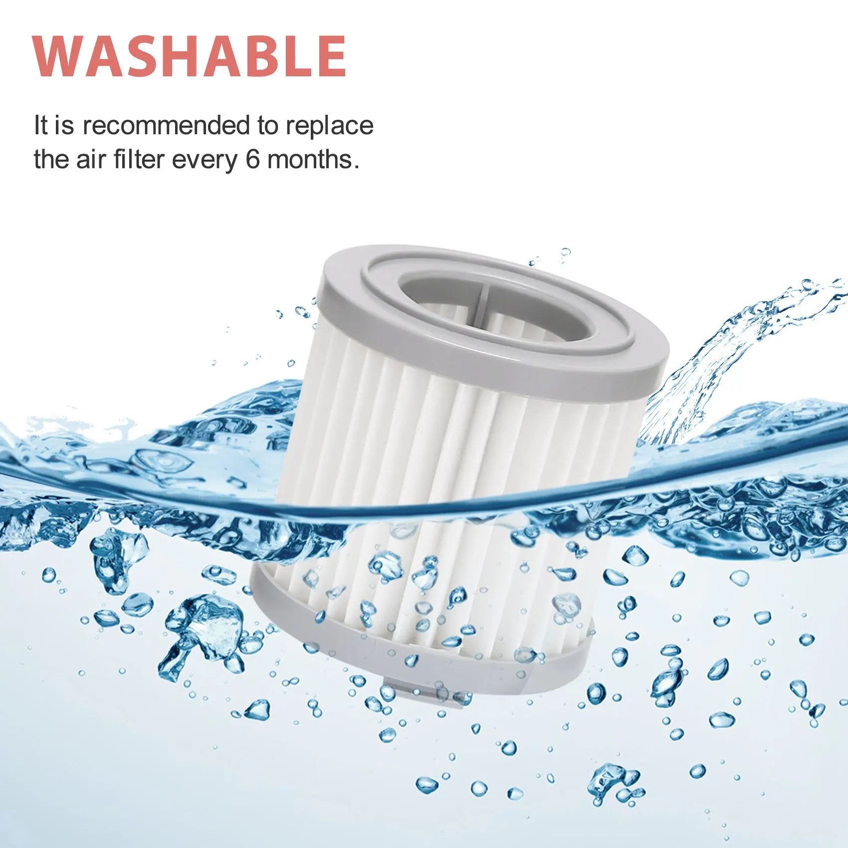 adaptation Xiaomi JIMMY JV51 JV53 JV83 CJ53 Handheld Wireless Vacuum Cleaner Washable Hepa Efficient filter screen Replace parts