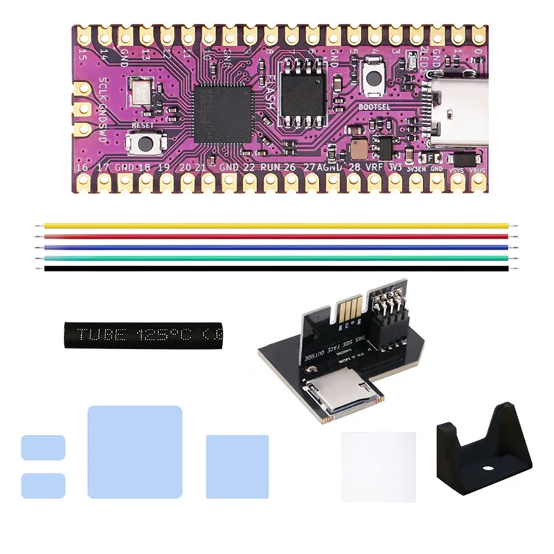 For Raspberry Picoboot Board Kit+SD2SP2 PRO RP2040 Dual-Core 264KB SRAM+16MB Flash Memory Development Board