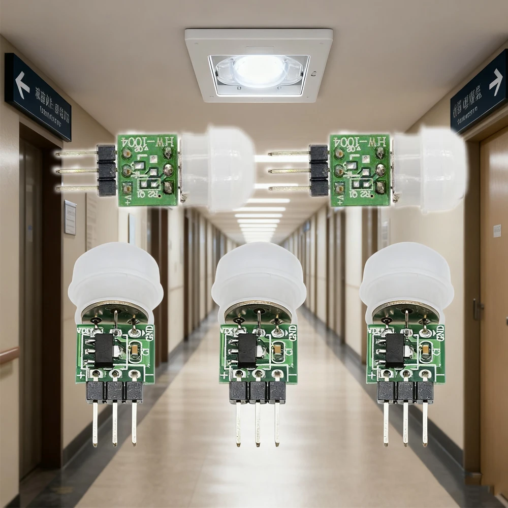 5 pçs/lote PIR Módulo de Interruptor Do Sensor de Movimento IR Infravermelho Sensor de Indução Humana Detector Controlador Interruptor para Luz LED AM312