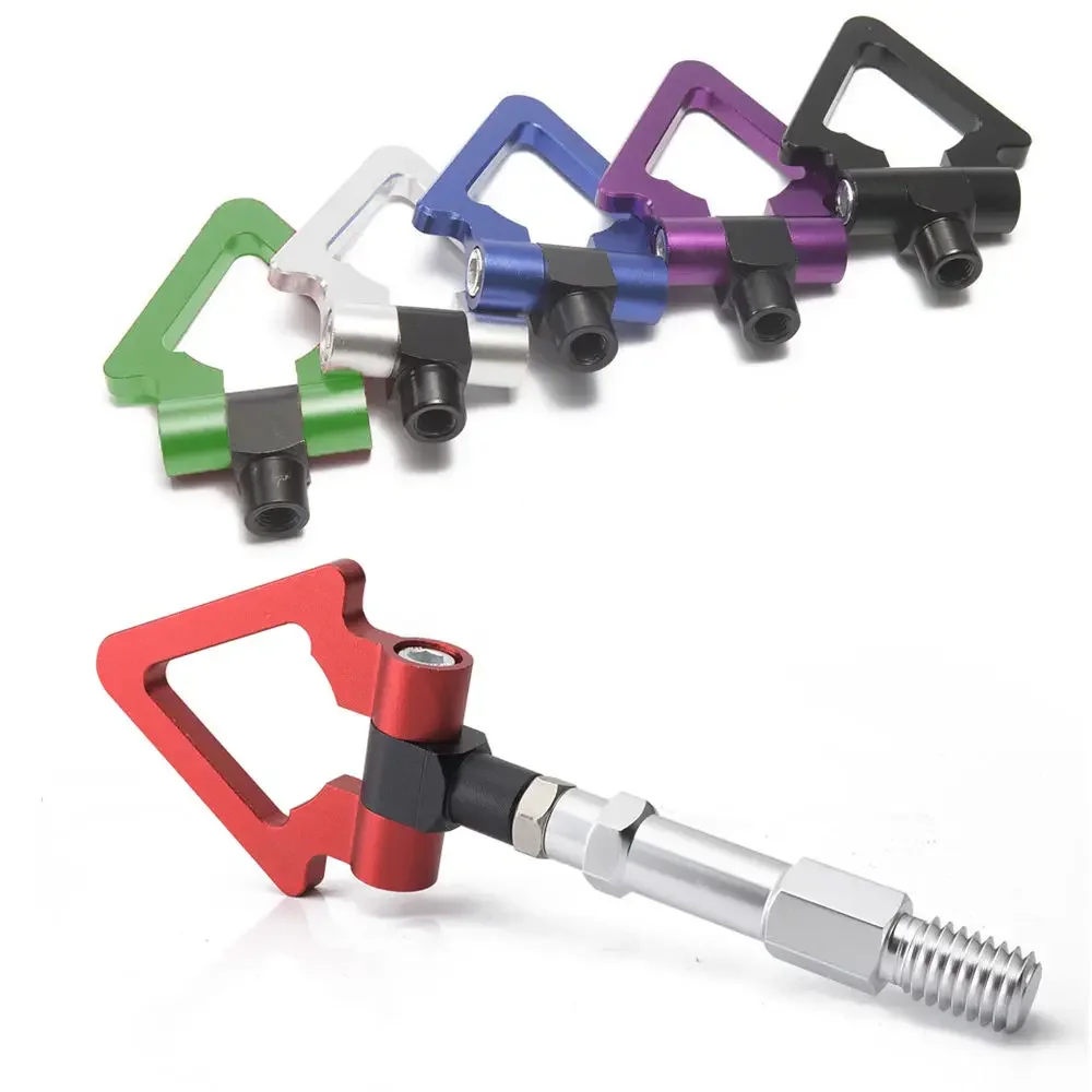 牽引フックカーレース CNC ビレットアルミフロント/リア牽引リングフックキットアウディ A4 2010-2015 HU-RTHLPH018