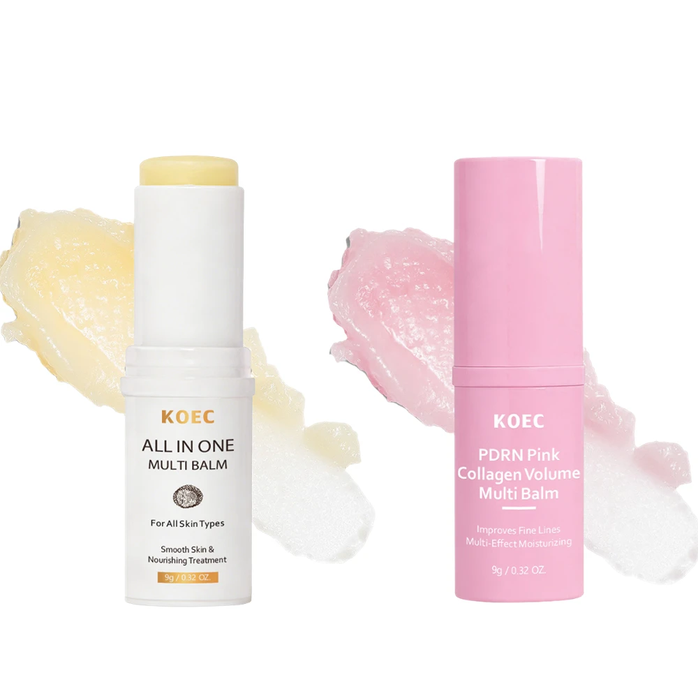 Bálsamo Multiusos con Trufa Blanca KOEC y Sérum en Barra con Colágeno Rosa PDRN, Hidratante, Iluminador, Reduce Líneas Finas, Reafirmante, Cuidado de la Piel
