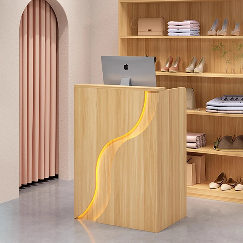 

Luxury Trendy Reception Desk Decorations Modern Beauty Simple Modern Reception Desk Counter Aesthetic Commercial Furniture