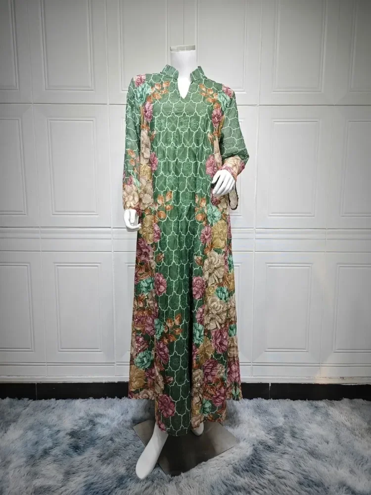 

Eid Muslim Abaya for Women Party Dresses Jalabiya Print Ramadan Morocco Dubai Abayas Kaftan Islam Vestidos Arab Long Robe 2025