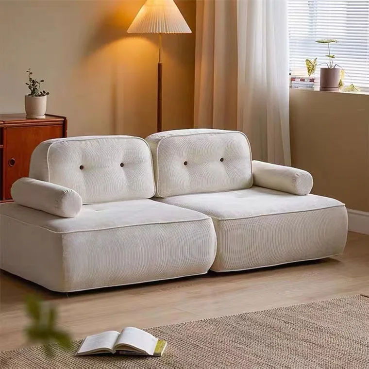 Sofa Modular Kombinasi Tofu Ruang Tamu Sheep Party, Tempat Tidur Variabel