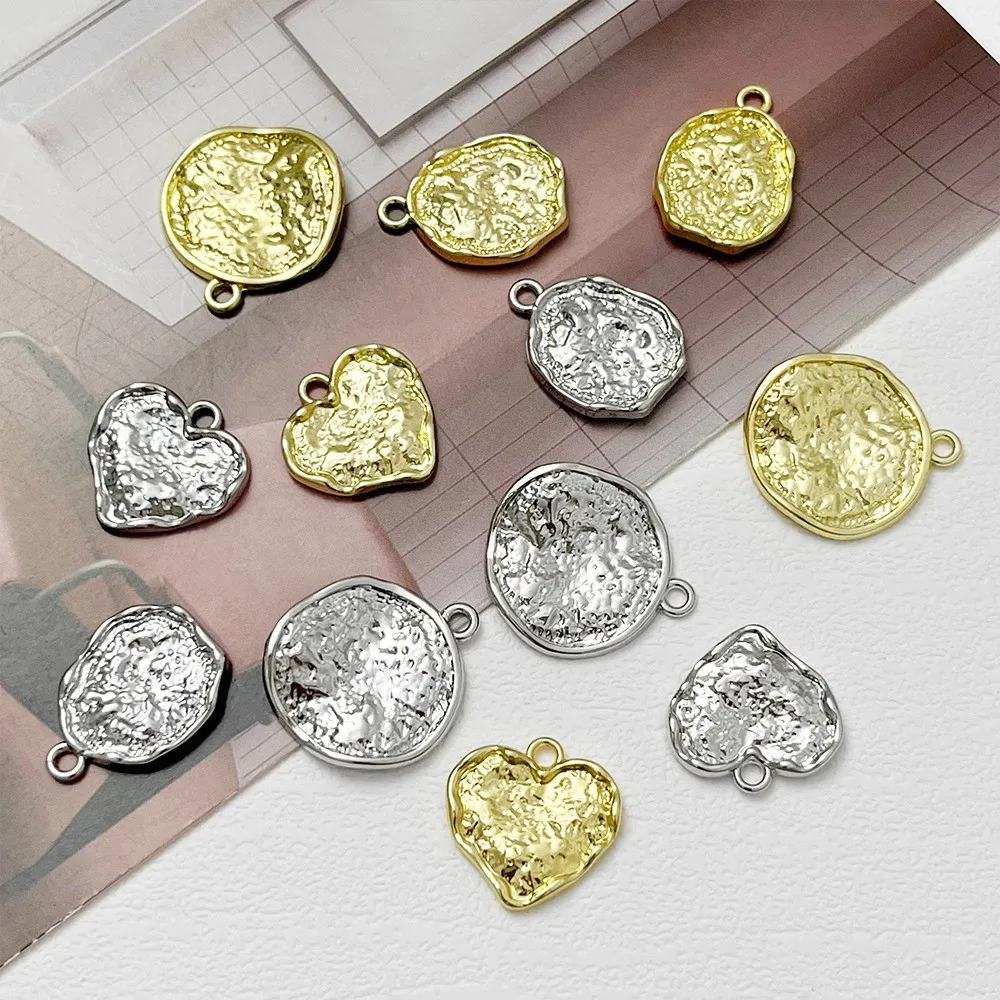 

Геометрический нерегулярный персонализированный простой овальный кулон в форме сердца, круглая бирка, ожерелье ручной работы, серьги, материалы, аксессуары