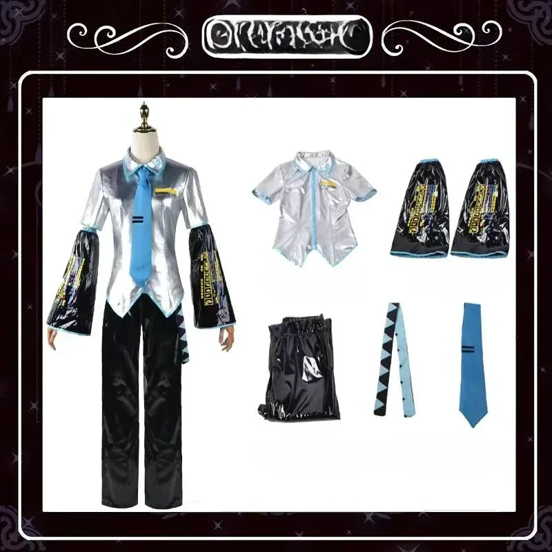 Hatsune Miku Cosplay Clothes Anime Peripheral Cute Cartoon Cos Wig Props Accessories Japanese Kawaii Male Miku Large Size XS-3XL