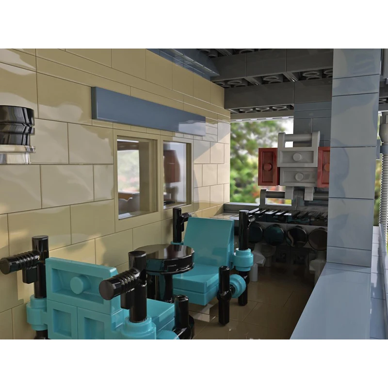 3721 elementów MOC Akcesoria Jednostka mieszkalna nad garażem Architektura eksperckie Edukacyjne Klocki do składania Prezent na Boże Narodzenie