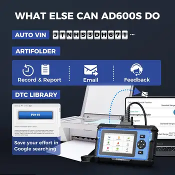 Topdon Artidiag600S OBD2 skener automobilový diagnostický nástroj ABS SRS TPMS motor 8 funkcí resetování diagnostický nástroj skener 8 nejlepší prodej počítačová myš Westrom - №2