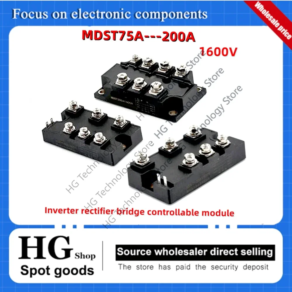 

Original new Three-phase rectifier bridge inverter MDST75A MDST100A MDST150A MDST200A 1600V thyristor inverter module