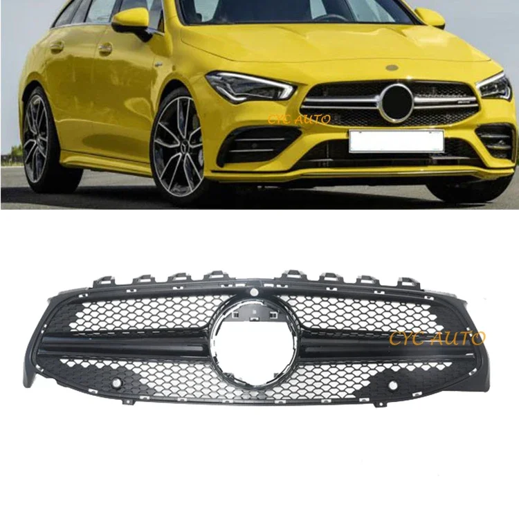 

W118 Coupe Modified Auto Parts C118 AMG Front Bumper Grill For Mercedes Benz CLA Class W118 Body Kit 2019 2020 2021+